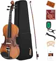 バイオリン 4/4 初心者セット　easter Amazon.com: Eastar 3/4 Violin for Beginners, Violins Kit for