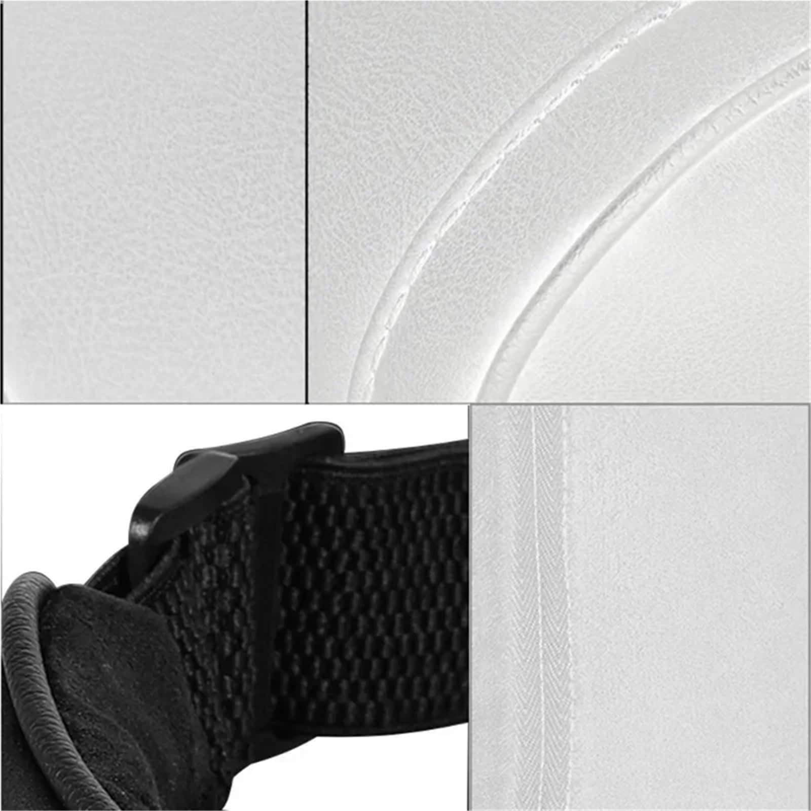 Car Seat Headrest Do Tesla Model 3 SXY 3+ Miękka Wygodna Poduszka Skórzana Podpórka Pod Szyję Zagłówek Fotela Samochodowego Auto poduszka podtrzymująca szyję(White -2pcs)
