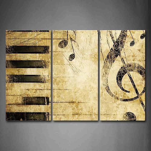 Canvas Wall Art for Music Room - Modern Decor with