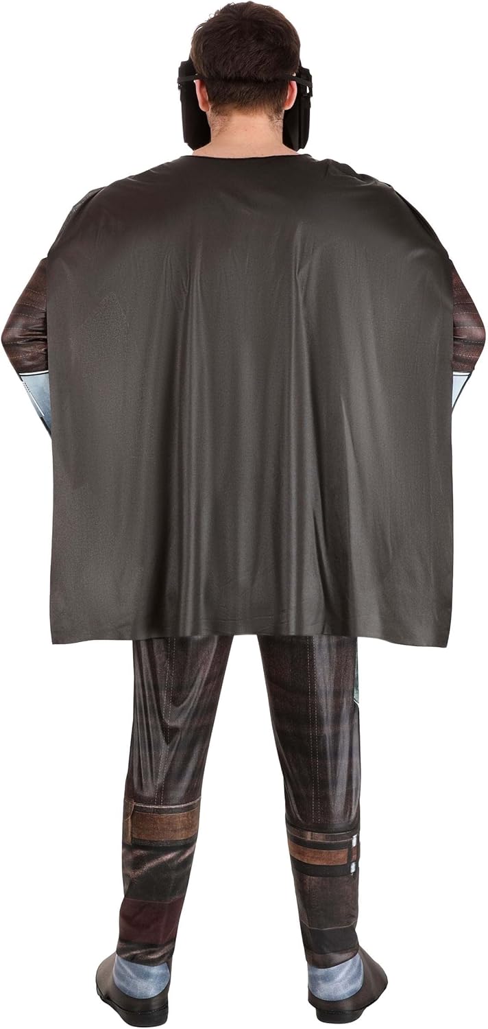 Miniatura 3 de STAR WARS Deluxe Adult Mandalorian Costume, Mens Halloween Costume - Officially Licensed