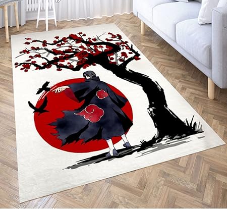 Hiemycop Tapis Anime Narutos Tapis Akatsuki Cloud Salon 3d Grand Tapis Tapis Adolescent Garcons Tapis Antiderapant Canape Tapis De Sol 0x0 Cm Amazon Fr Cuisine Et Maison