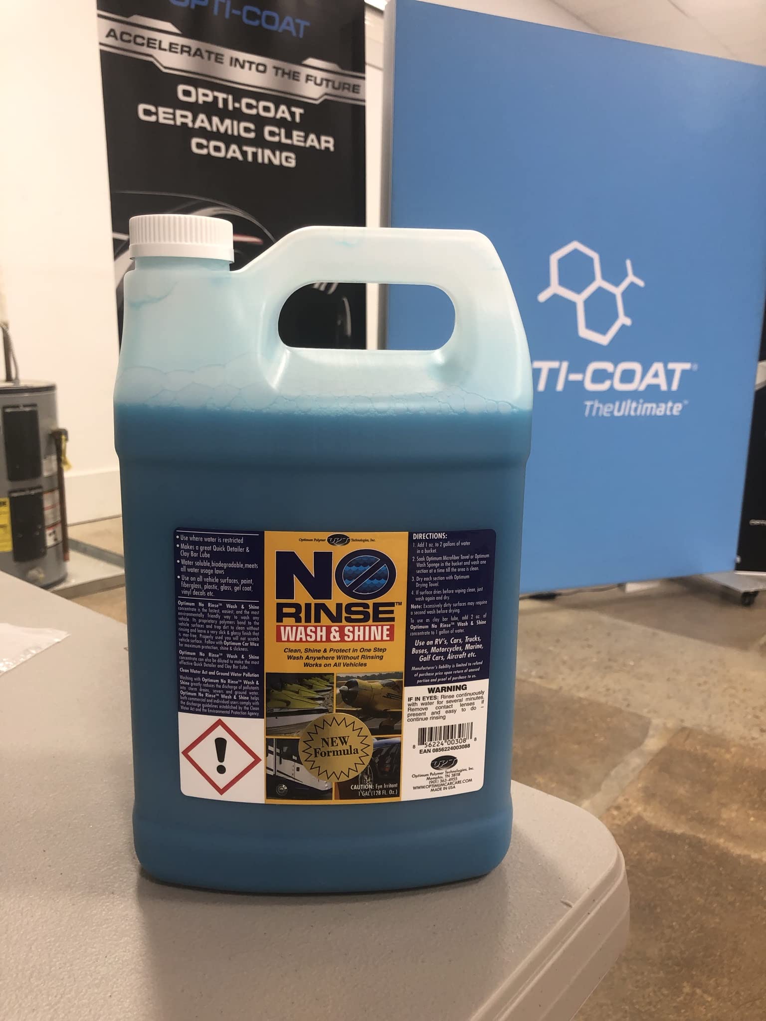 Optimum No Rinse Wash & Shine 1 Gallon MultiUse Rinseless Car Wash