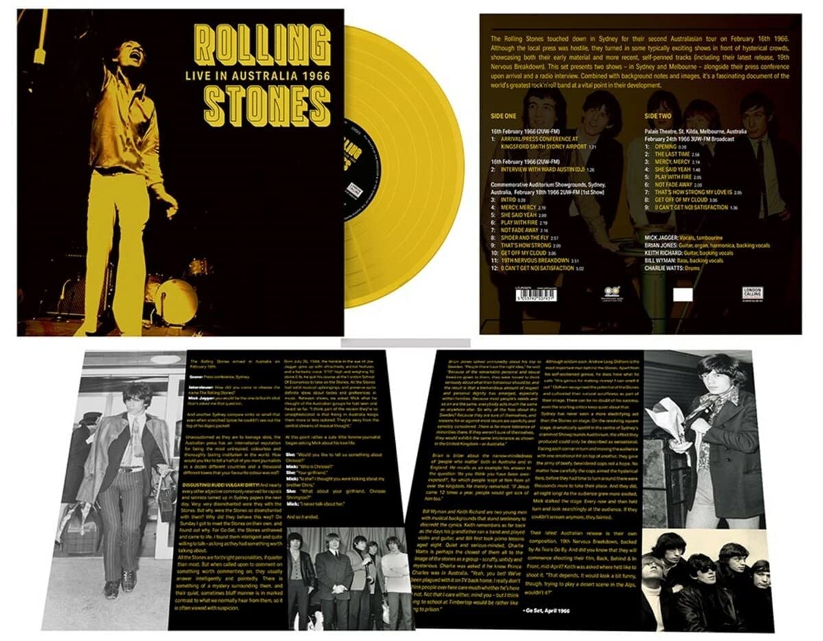 Live In Australia 1966 (Yellow Vinyl Limited) [VINYL]