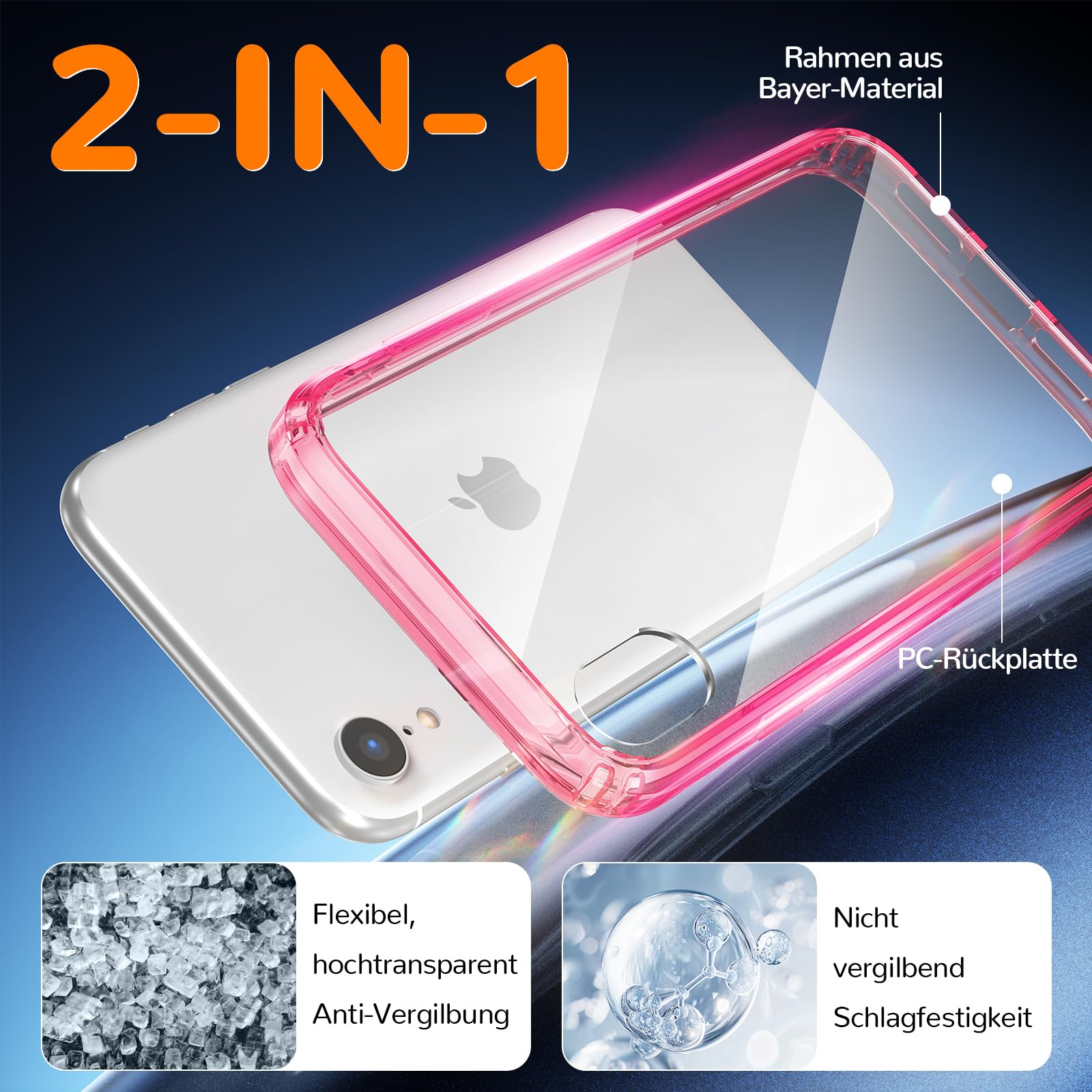 Clear Case for iPhone 15, Ultra Thin, Shockproof TPU Cover, Anti-Yellowing, Crystal Clear, Phone Case for Apple iPhone 15 - Clear — view 250