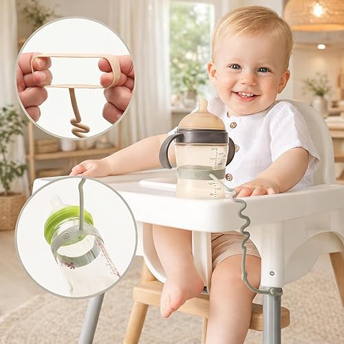 Miniatura 6 de Andy Bear Correas de juguete para bebé, paquete de 6 unidades, mantiene seguros los juguetes de tu bebé y las tazas para beber con correas de