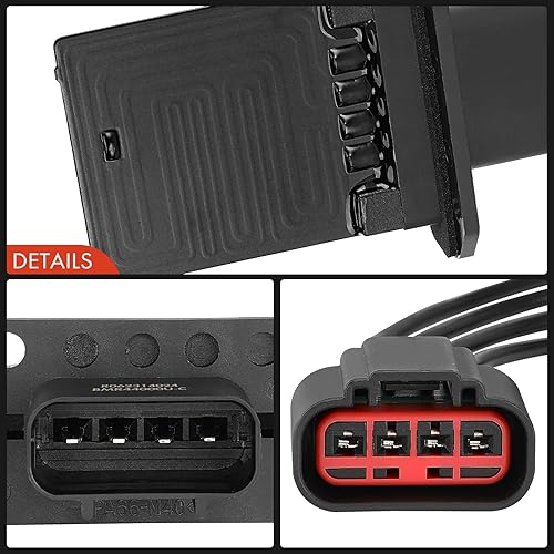 Miniatura 7 de A-Premium Kit de resistencias de motor de soplador HVAC compatible con Ford F-150/F-250/F-350/F-450/F-550 Super Duty, Mustang, Escape, Expedition y