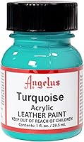 Vista 1 de Angelus - Pintura acrílica para cuero, 1 onza líquida (paquete de 1), color turquesa