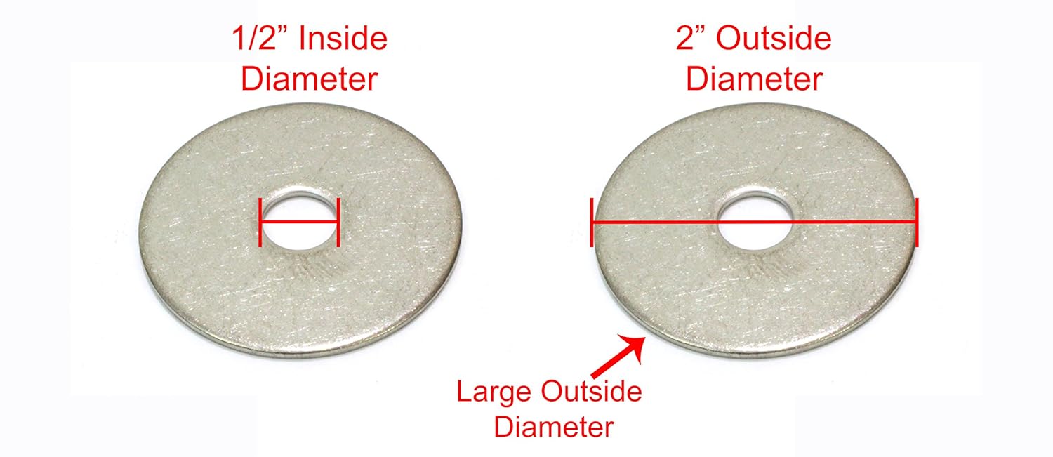 BOLT DROPPER 400pcs Laptop Screws w/Blue Nylok (20 Sizes) Titanium Nitride Screw Driver, Notebook Computer Screw Kit Set and 1/2" x 2" OD Stainless Fender Washer, (100 Pack) - Choose Size, by Bolt Dro