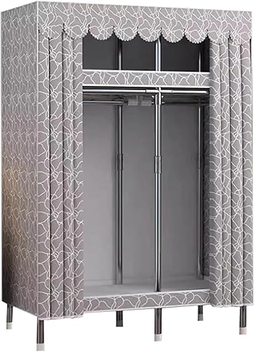 Miniatura 17 de large closets Portable Wardrobe Closet Thickened Steel Pipe Clothes Closet for Bedroom Hanging Large Closet Lightweight Portable Closet Space-saving