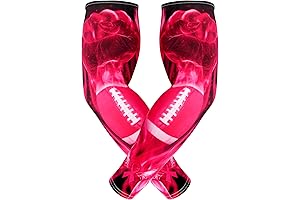 PINK RIBBON BREAST CANCER AWARENESS COMPRESSION FOOTBALL ARM SLEEVE (FLAMES)