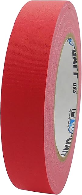 Pro-Gaff RS161RD24X25 24 mm x 25 yd Matt Cloth Tape