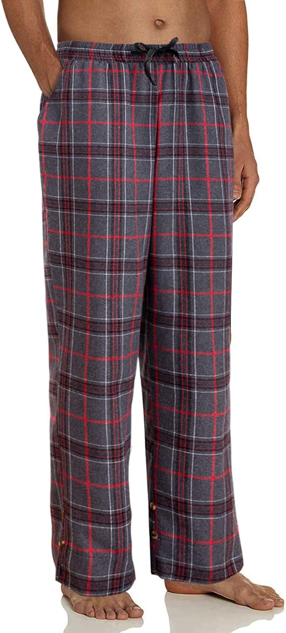 ALIMENS & GENTLE Men's Pajama Pants Heavyweight Flannel Lounge Pants
