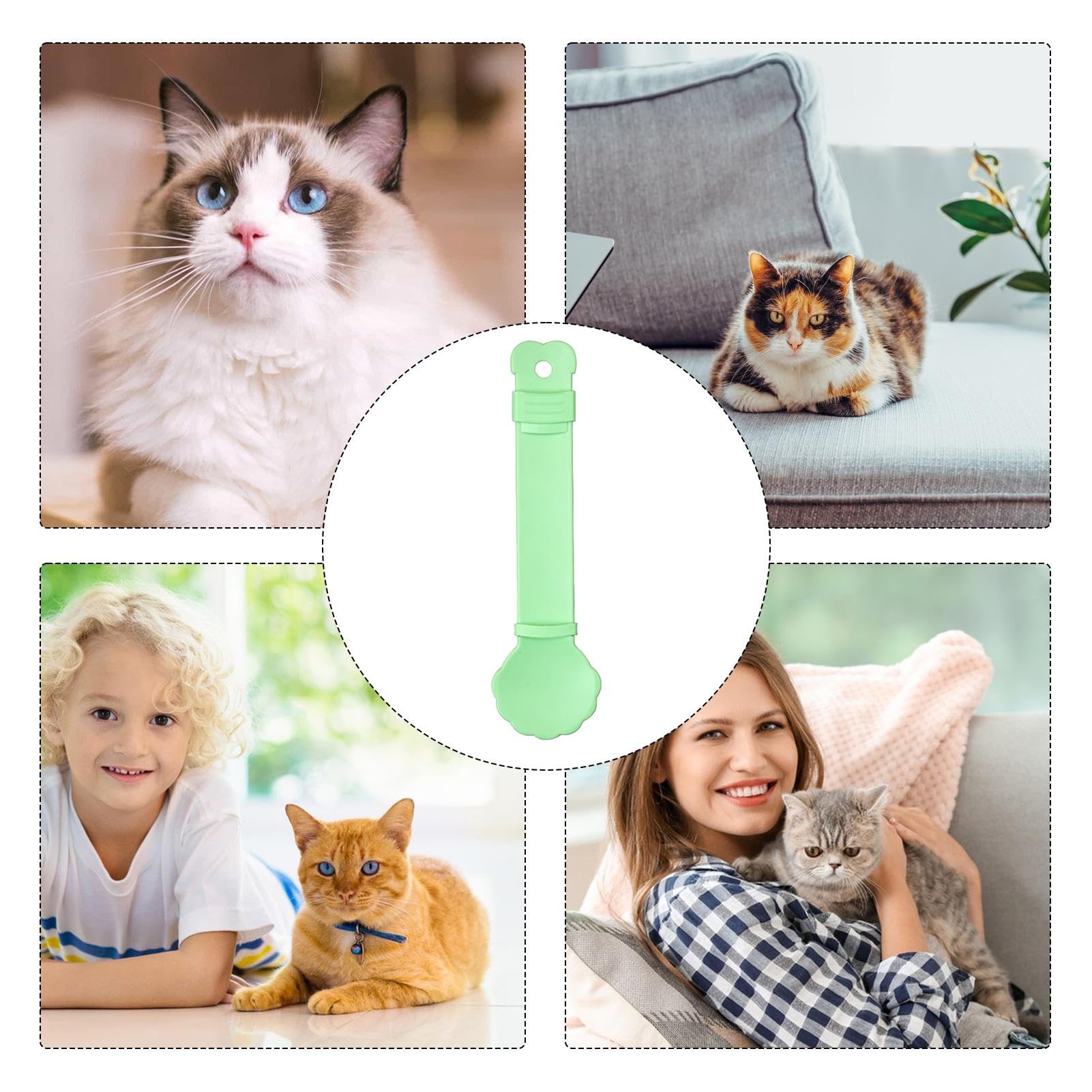 Katzen-Futterspender, 3 Stück – Für Leckerli-Stangen, Püree & Nassfutter, Hygienisch