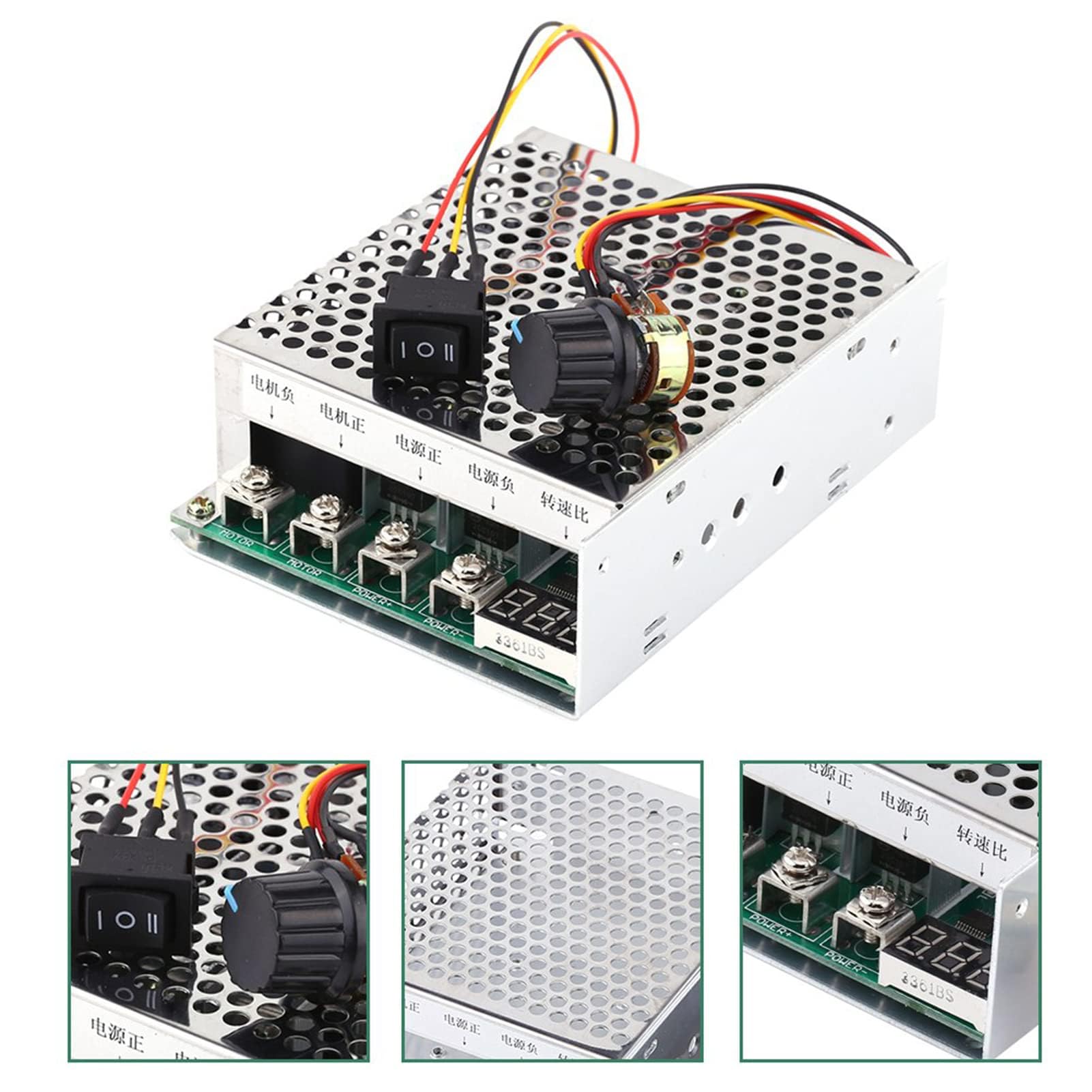 Regolatore di Velocità DC10v-55v Regolatore di Velocità del Motore DC 100 Amp DC 5 Controllo della Velocità del Motore Pwm 60a Regolatore di Velocità del Motore Display Digitale Interruttore di Direzi