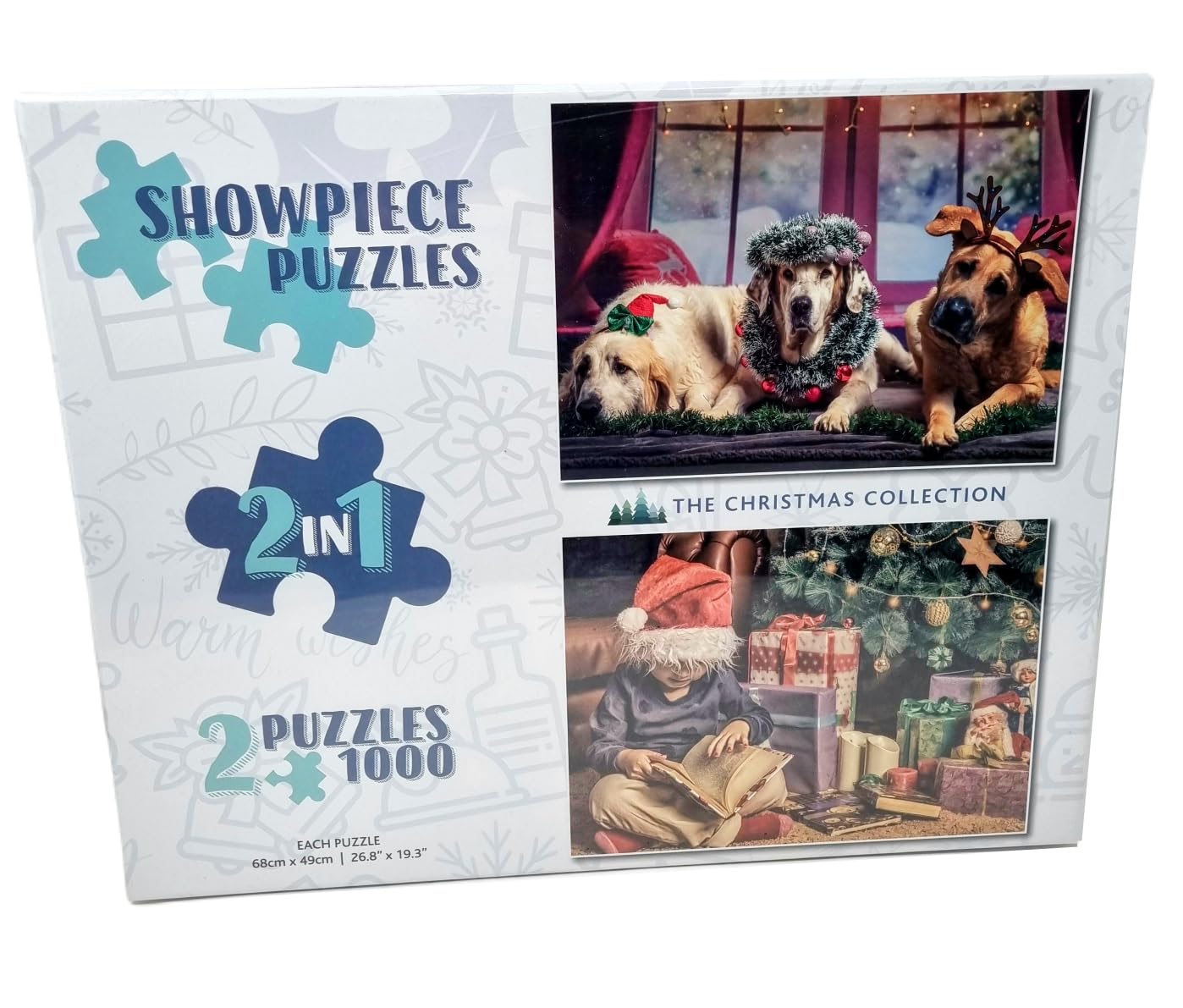 Showpiece Puzzles 2 x 1000 Piece Collection (Christmas), 48 x 68 cm
