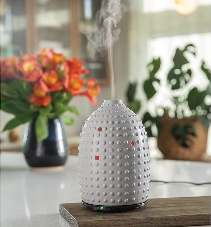 Difusor de Aromas Eléctrico Airomé Gray Hobnail, 100 mL, 8 Luces LED miniatura 2