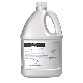 Sec-Butyl Alcohol - High Purity Secondary Butanol 99% | Industrial Grade Solvent | Multi-Purpose Cleaner & Chemical Intermediate (1 Gallon (128 Fl Oz))