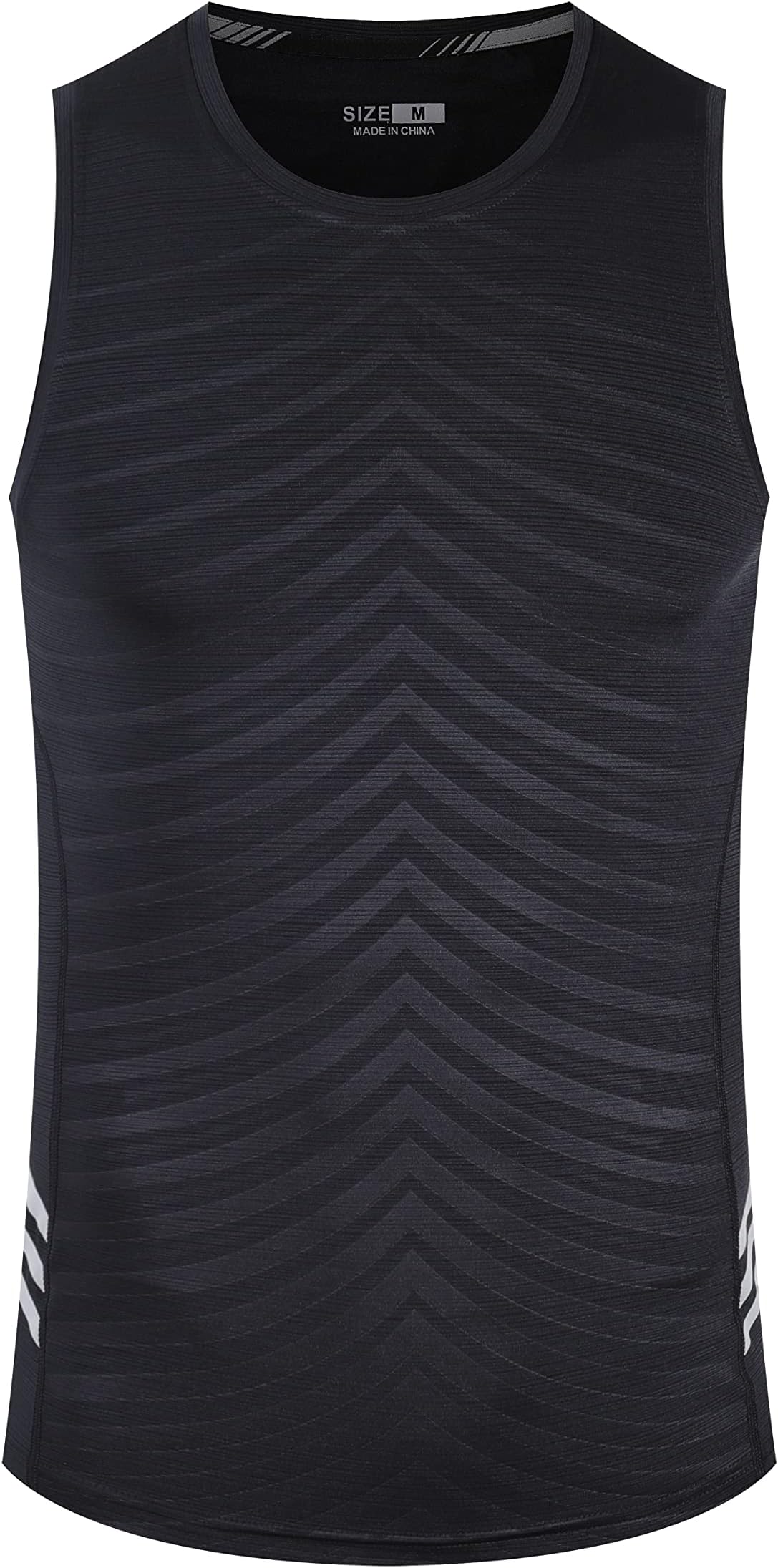 RldymMen's Sleeveless Sports Undershirt Quick Dry Muscle Tank Tops Base Layer Vests Breathable Sport Clothing for Cycling Running Jogging Gym Vest