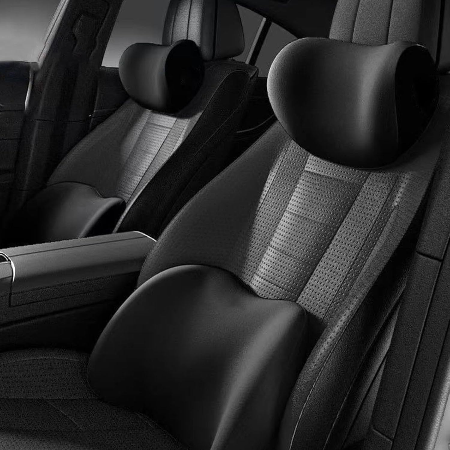 Appuie-tête Coussin de Voiture + Soutien Coussin Lombaire pour BMW 3 Serise Cabriolet 3 GT 4 Series 4 Serise Cabriolet, soulager Les douleurs au Cou, au Dos