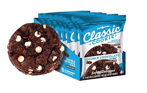 Miniatura 23 de Classic Cookie Galletas de chispas de chocolate horneadas suaves hechas con mini besos Hershey's®, 2 cajas, 16 galletas envueltas individualmente