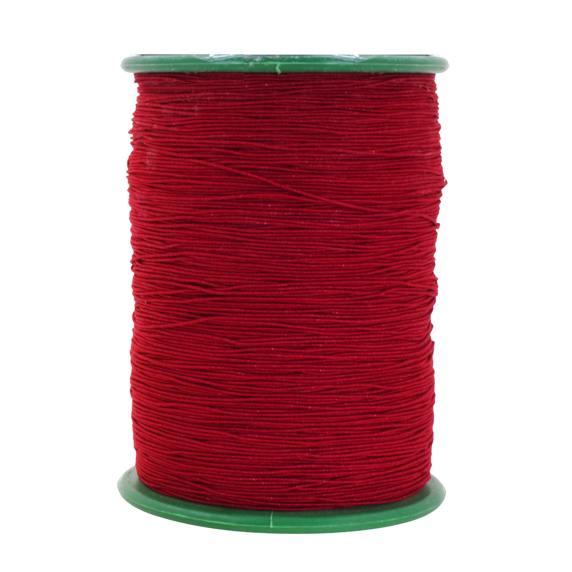 Mandala Crafts 0.6mm Burgundy Shirring Elastic Thread for Sewing, 546 Yards