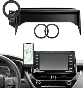 Car Phone Mount for 2019-2025 Toyota Corolla / 2019-2025 Toyota Corolla Hatchback / 2023-2025 Corolla Cross, Fits 8-Inch Touchscreen, for MagSafe Magnetic Car Phone Holder, Toyota Corolla Accessories