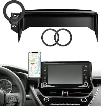 Car Phone Mount for 2019-2025 Toyota Corolla / 2019-2025 Toyota Corolla Hatchback / 2023-2025 Corolla Cross, Fits 8-Inch Touchscreen, for MagSafe Magnetic Car Phone Holder, Toyota Corolla Accessories