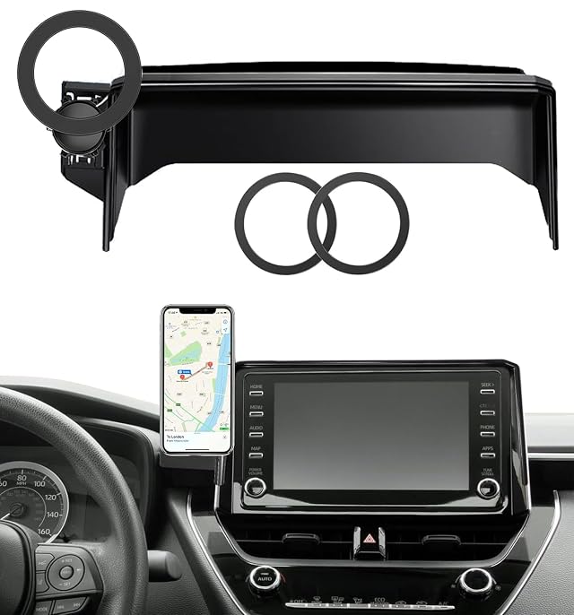 Car Phone Mount for 2019-2025 Toyota Corolla 2019-2025 Toyota Corolla Hatchback 2023-2025 Corolla Cross Fits 8-Inch Touchscreen for