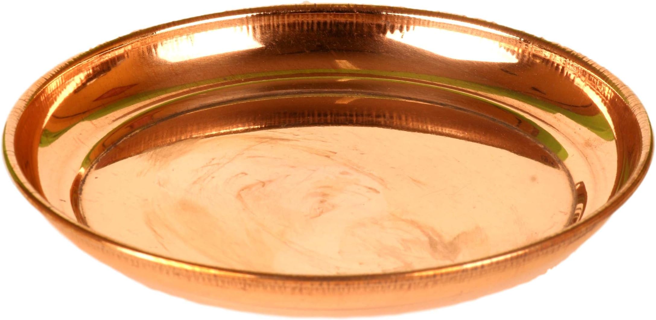Haristore Copper Pooja Plate (Copper_5.1 Inch X 7 Inch X 4.3 Inch)