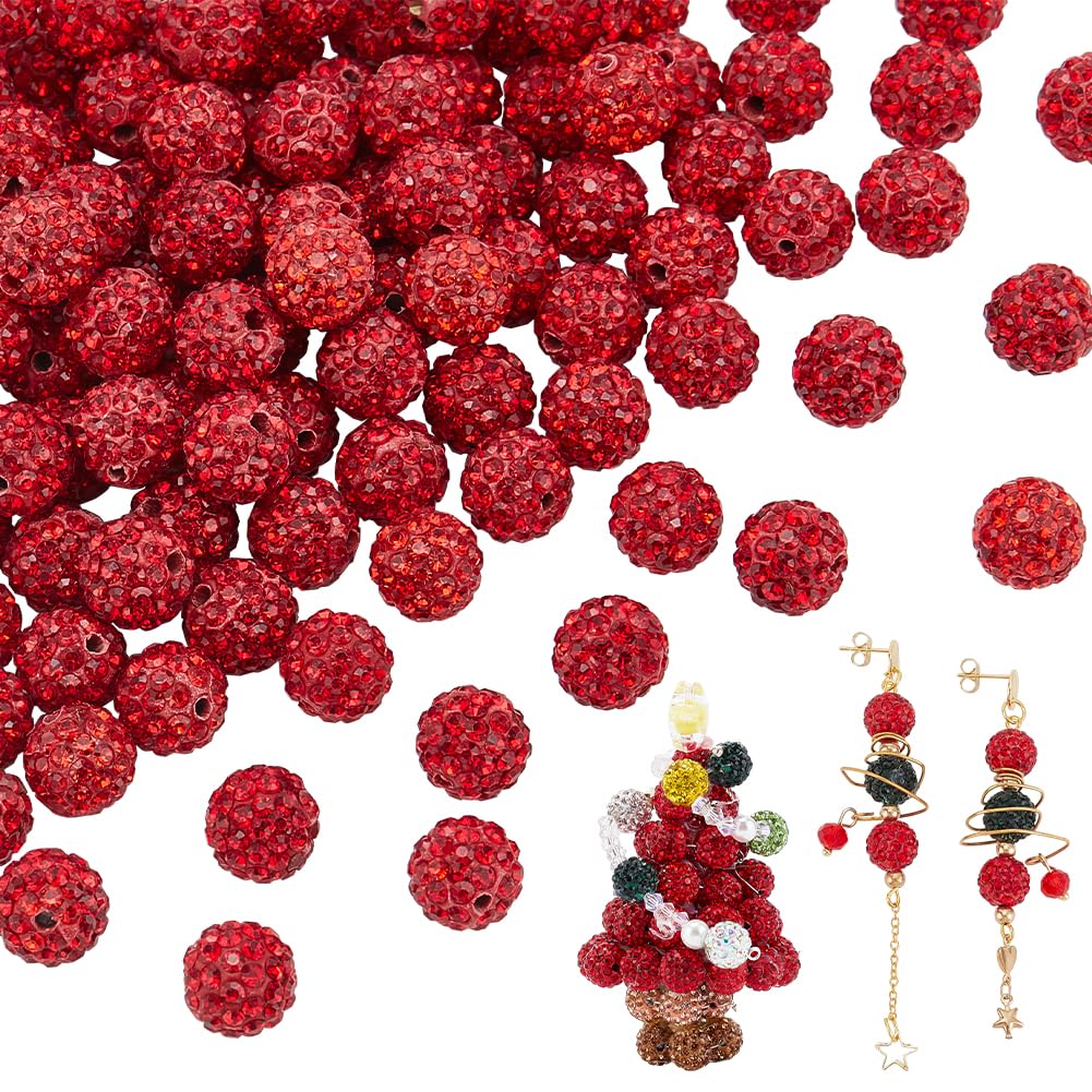 Cuentas de cristal de arcilla polimérica con brillo intenso para decoración navideña