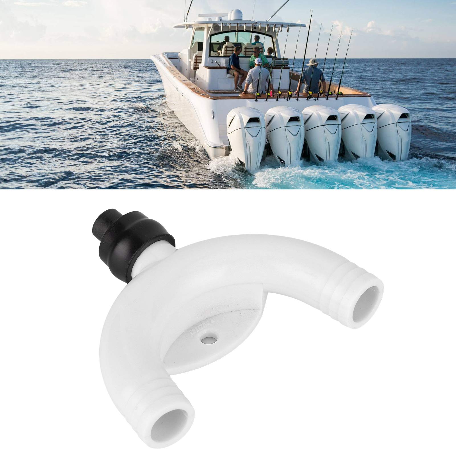 Anello anti-sifone, anelli di sadatto per Fiato per imbarcazione Valvola anti-sifone marina 19 mm Accessorio marino a prova di ultravioletti Ventilazione marina