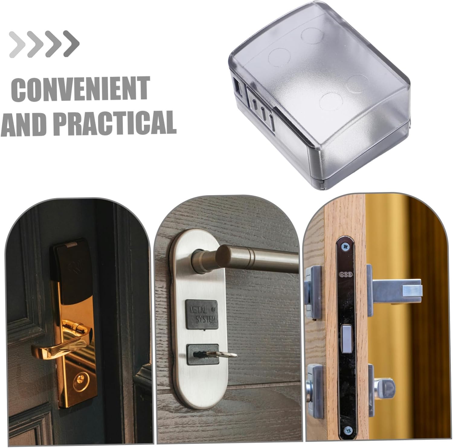 SUPVOX Boy Girl Safety Door Lock Cover Anti-theft Lock for Door Handle Easy Install Protective Cover for Preventing Accidental Locking Girl Robust Material Multi- Supply