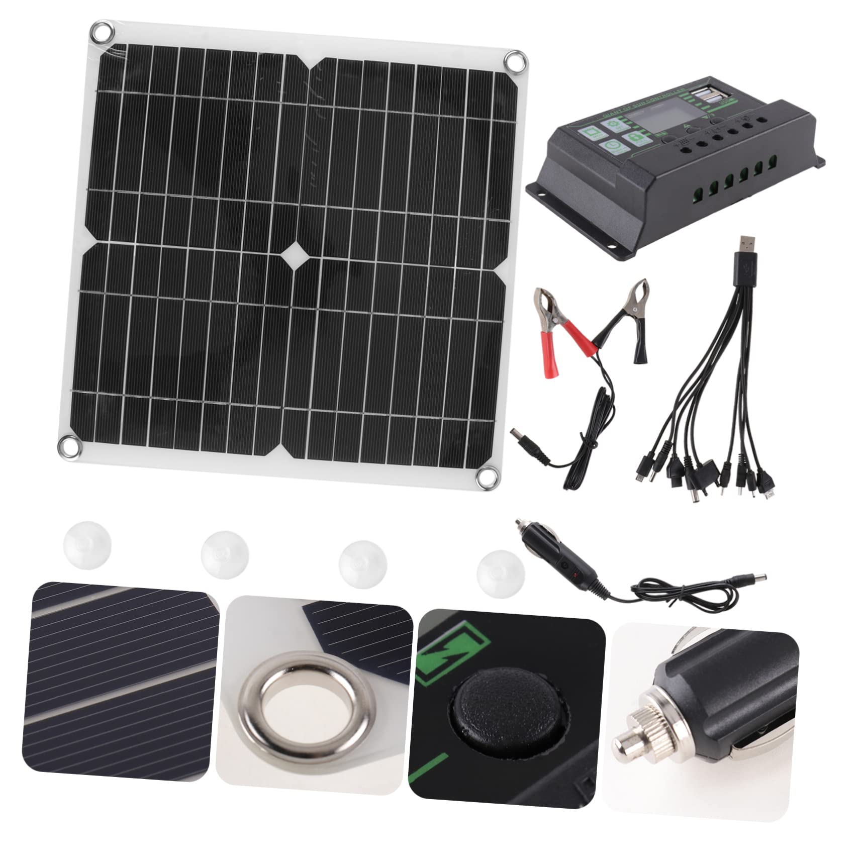 Kits De Paneles Solares Panel De Energía Solar Panel Solar De Silicio Monocristalino Para Carga De Batería Para Exteriores