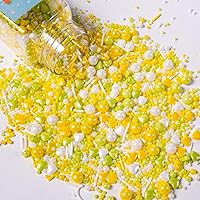 Vista 29 de Gránulos de Halloween para decoración de pasteles, gránulos de perlas negras y rojas con murciélagos negros y dulces de globo ocular, perfectos