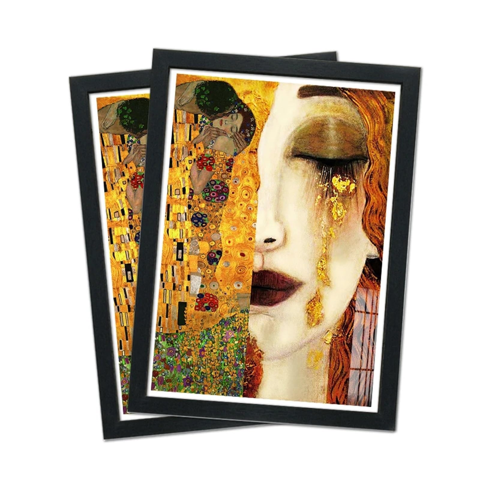 WNBFTTK Bilderrahmen 2pcs 4x6inch Black Wood Photo Frame 10x15cm Picture Modern Minimalist Family DIY Wall