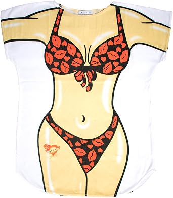 Bikini Cover up T-Shirt Sexy Lady Fun 