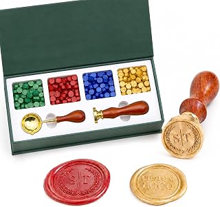 Custom Wax Seal Stamp Gift Box Kit,Personalized Stamp Create Your Logo