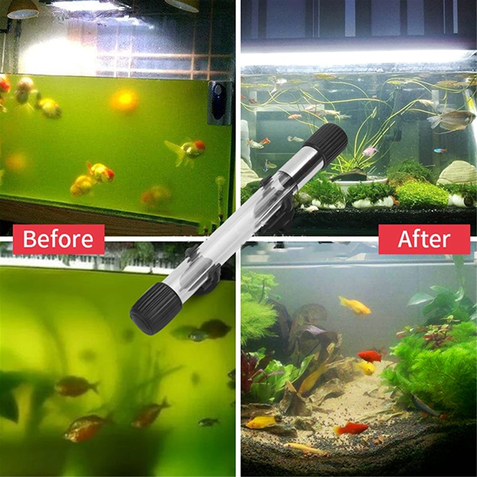 Lampada UV Sterilizzatrice Per Acquario 11W - Uccide Batteri, Acqua Pulita - Foto 5