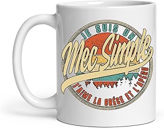 Tasse Je Suis Un Mec Simple J'aime La Grèce Et L'apéro