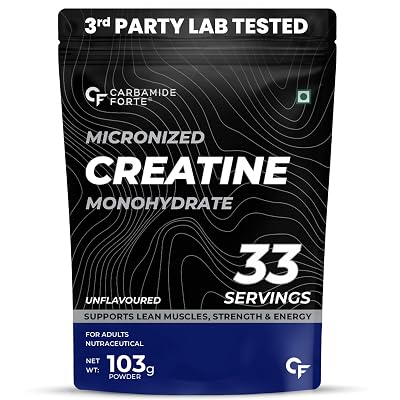 Carbamide Forte Creatine Mono hydrate Powder | Micronized Monohydrate Creatine 103gm | Micronized Monohydrate Supplement