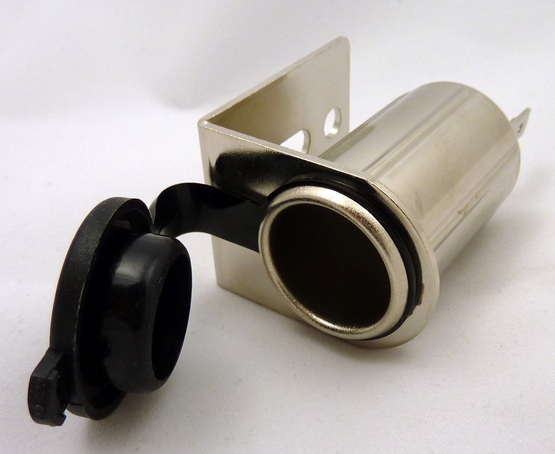 Philmore 12V 15A Cigarette Lighter Socket with Heavy Gauge Metal Mounting  Bracket; 48-620, Lighting & Electrical
