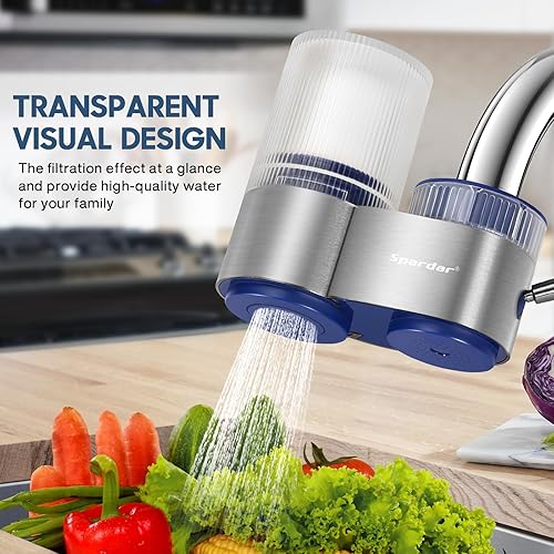 Miniatura 3 de Filtro de agua para grifo, filtro de agua de grifo ABS de grado alimenticio, reduce los sedimentos y el mal sabor, se adapta a grifos estándar, 1
