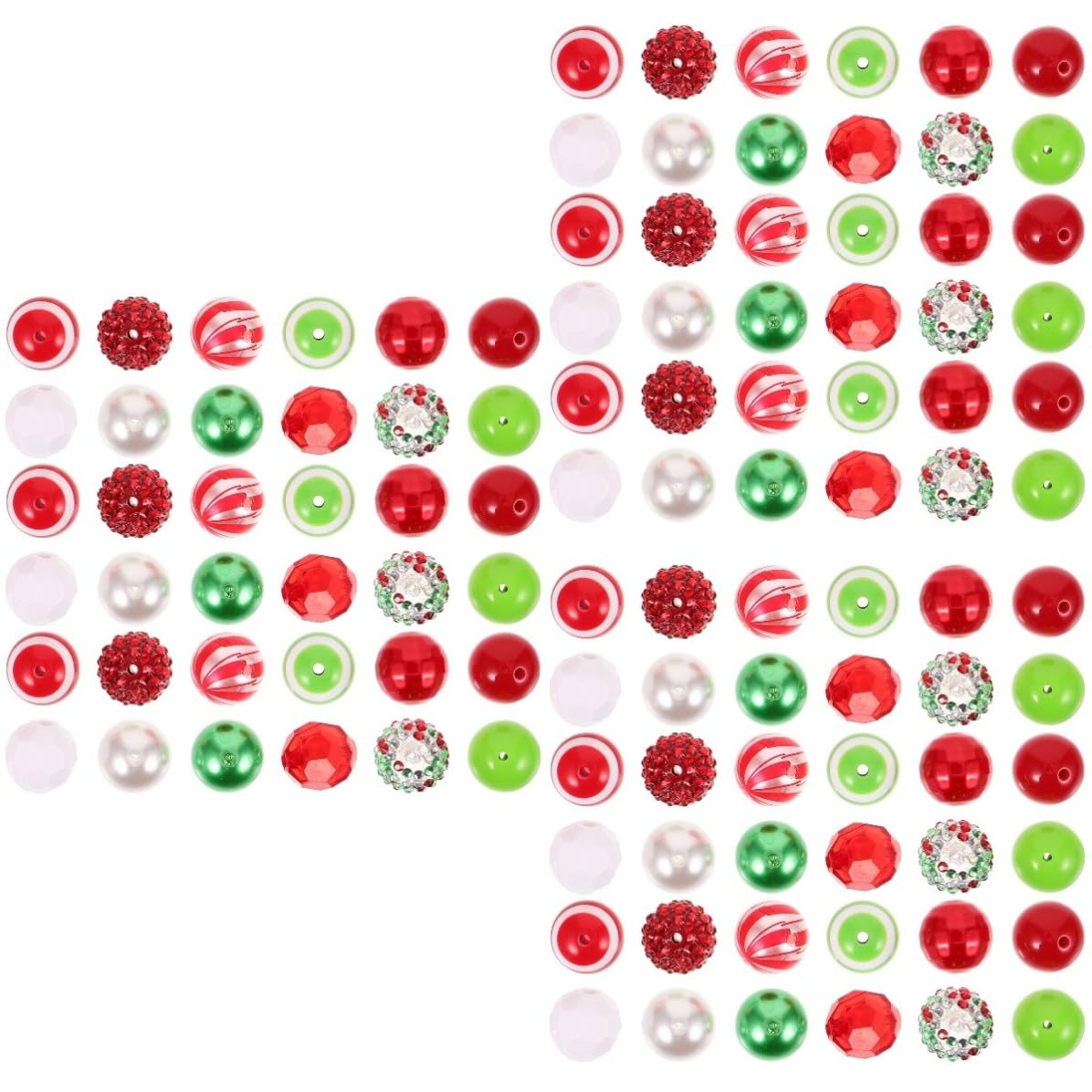 FRCOLOR 3 Confezioni Perline Rotonde in Acrilico per Collane e Bracciali