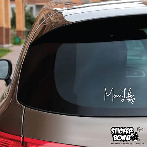 Miniatura 5 de Calcomanía de corazón de Mom Life, calcomanía de vinilo de bomba para automóvil, camión, computadora, en cualquier lugar, vinilo premium para