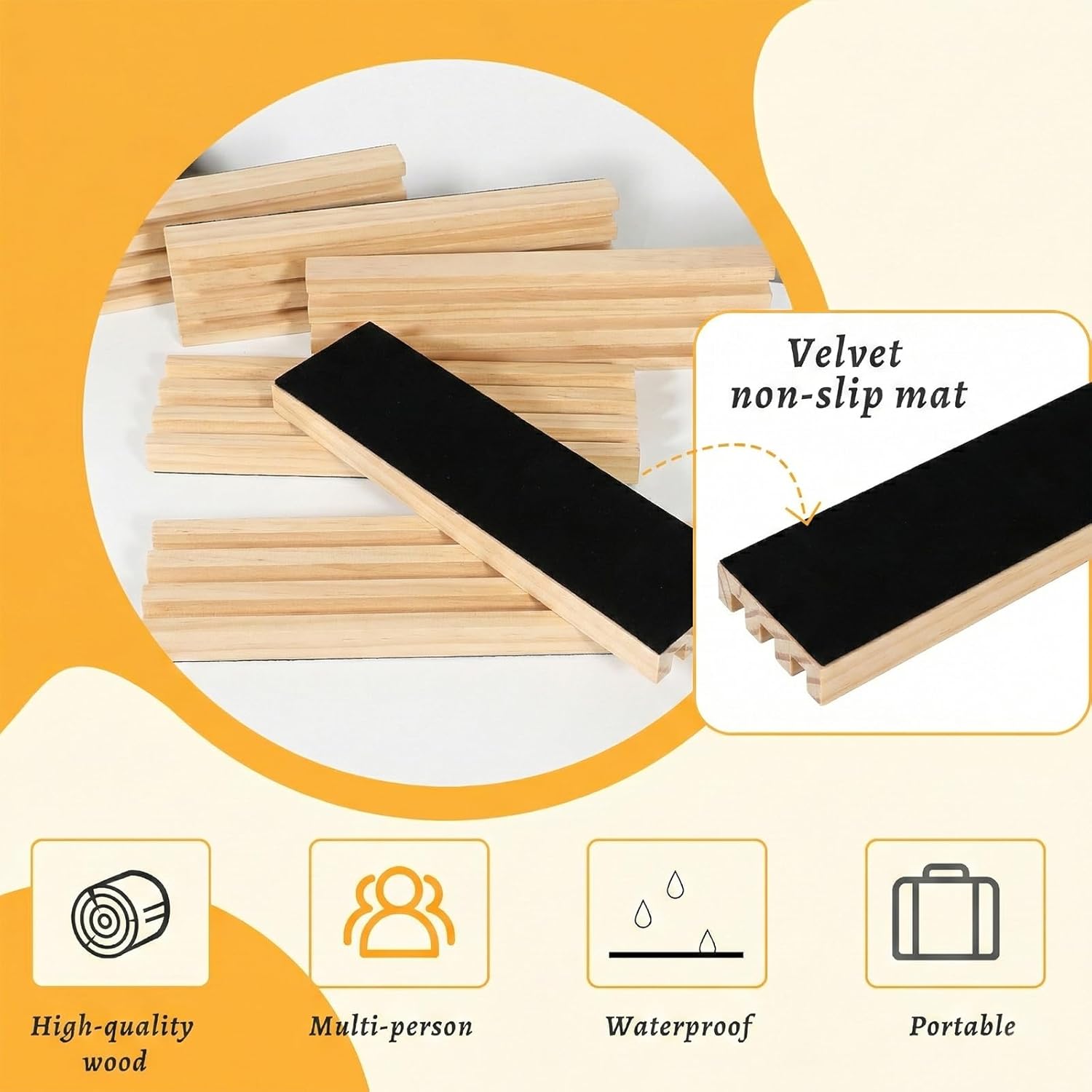 Rummy Cube 6 Player Edition with 6 Wooden Racks Trays 160 Numbers Rummy Tiles Set with Zippered Case Rummy Travel Game Set Classic Board Games for Family Adults Party