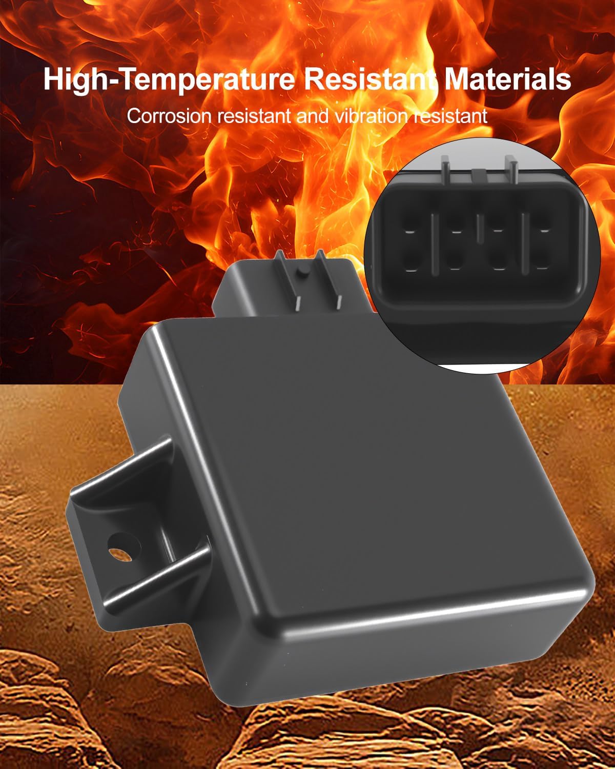AM132577 Ignition Module Igniter CDI Box Fit for John Deere Gator HPX 4X2 4X4 HPX615E Fit for Kawasaki Mule 1000 2500 2510 2520 3000 3010 Replace 21119-2160