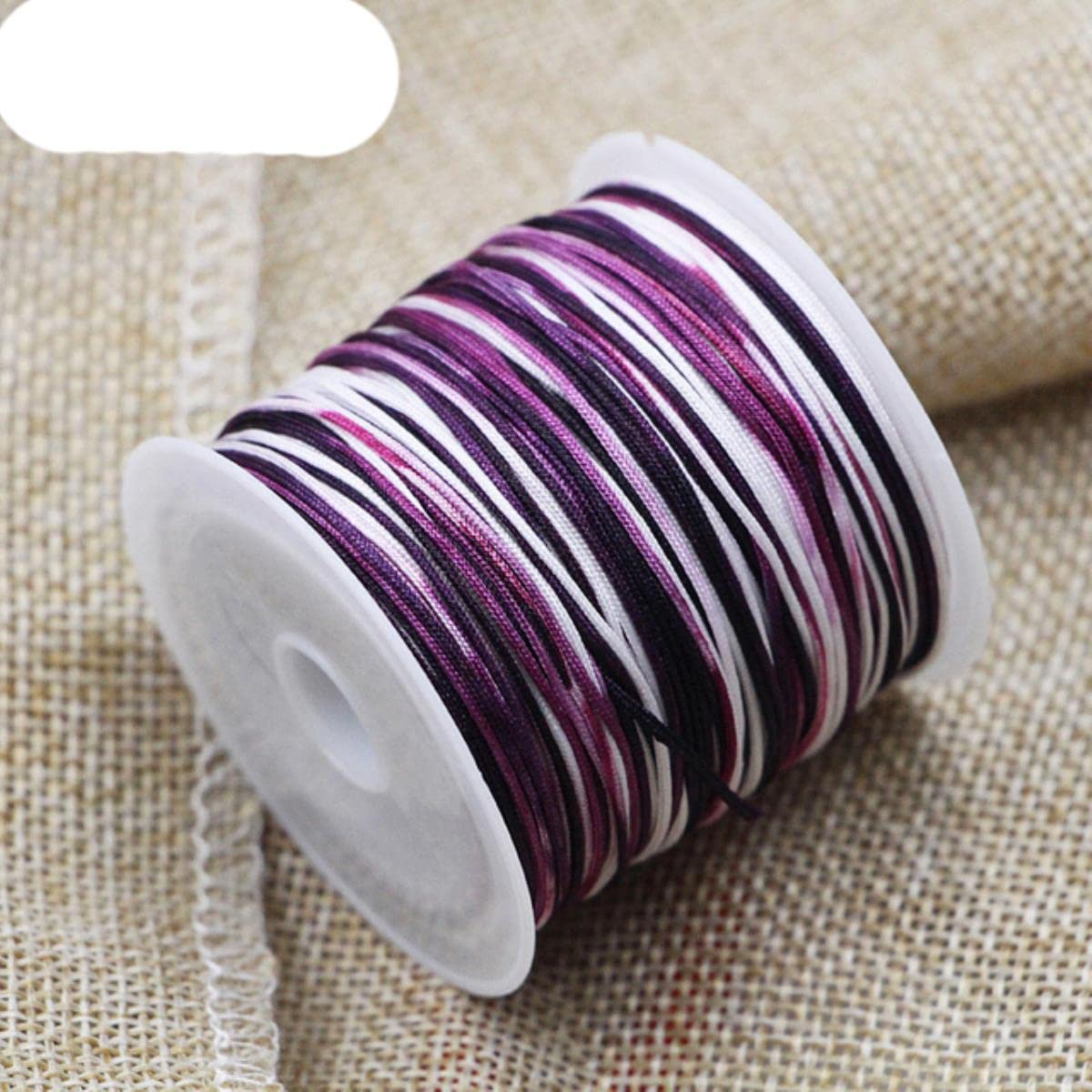 1 Roll 20m x 0.8mm Nylon Chinese Knot String for Macrame Necklace Bracelet Braided Cord Tassels Beaded Thread String Silk Wire-E