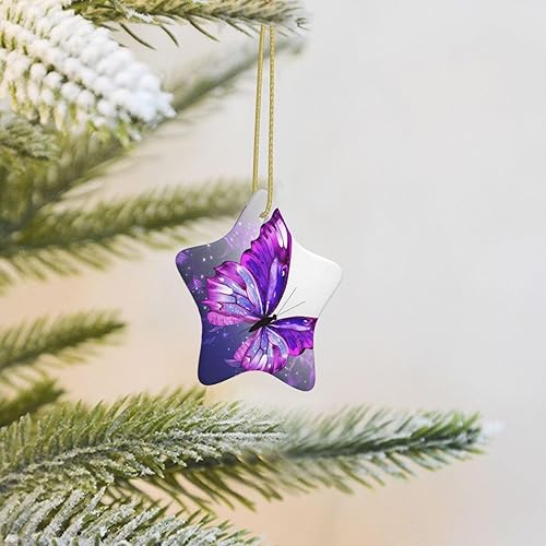 Miniatura 16 de Adornos de árbol de Navidad colgantes retro Cool Camera Collection Adornos de cerámica Estrella Navidad Decoración de porcelana adorno colgante de