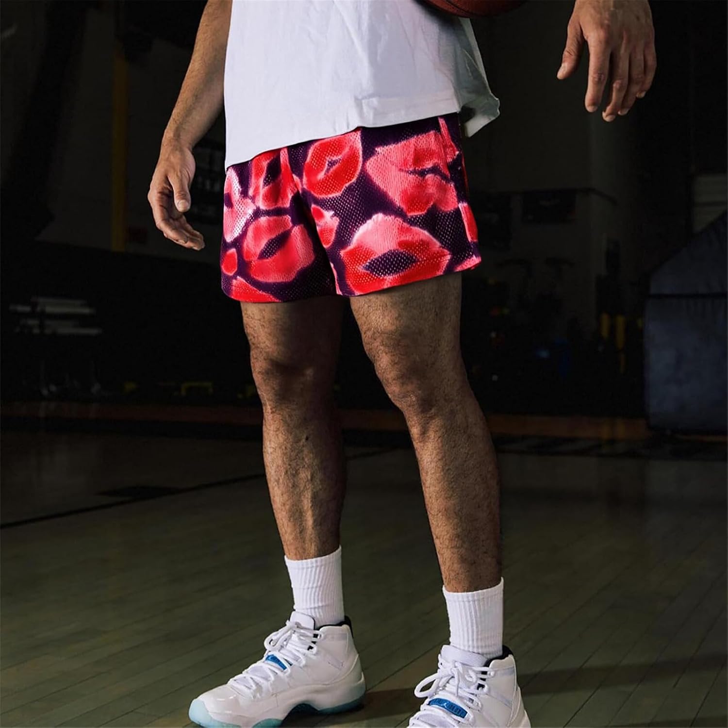 Eric Shorts Casual Streetwear Basketball Shorts Mesh Graphic Aesthetic Running Workout Shorts