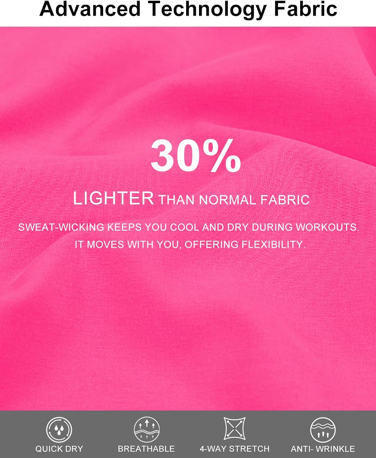 BMJL Women's Running Shorts Elastic High Waisted with Pockets, 2.5" Sporty Workout Quick Dry Athletic Shorts - Image 6